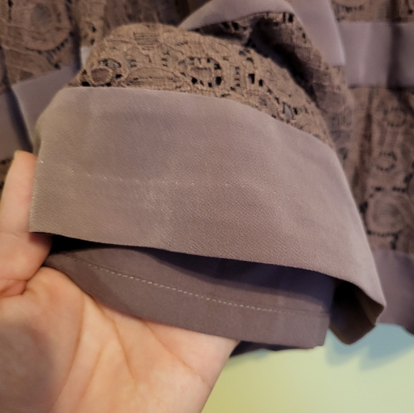 The Limited Mauve Lace Sleeveless Dress sz0 - Picture 6 of 7